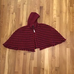 🏷Girls warm houndstooth cape